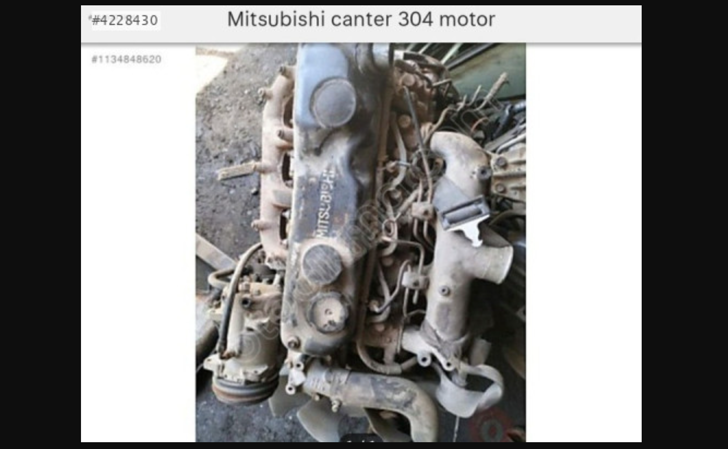 Temsa mitsubishi canter komple çıkma motor